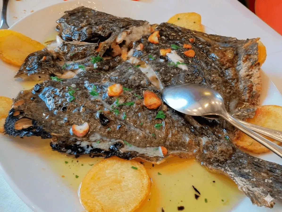 Rodaballo con refrito